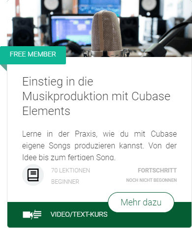 Einstieg in die Musikproduktion